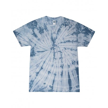 CD1000Y Colortone CD1000Y Youth Multi-Color Tie-Dyed T-Shirt Spider Denim