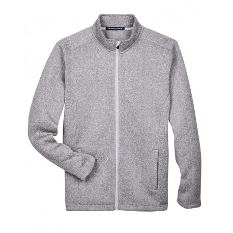 DG793 Devon & Jones DG793 Bristol Full-Zip Sweater Fleece Jacket GREY HEATHER