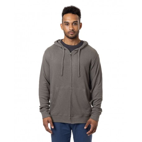 EC5980 Econscious EC5980 Hemp Hero Full-Zip Hooded Sweatshirt Stonework Grey
