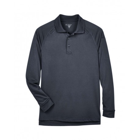 M211L Harriton M211L Advantage Long Sleeve Tactical Polo DARK CHARCOAL