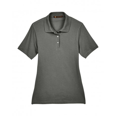 M265W Harriton M265W Women's Easy Blend Polo CHARCOAL