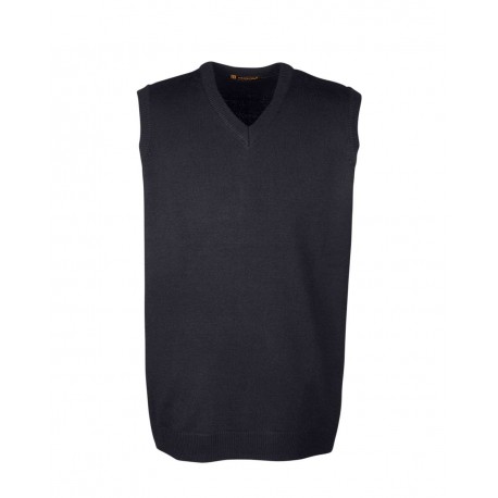 M415 Harriton M415 Pilbloc V-Neck Sweater Vest BLACK