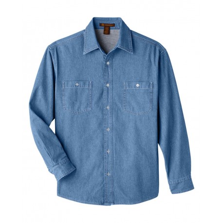 M540 Harriton M540 Denim Shirt Jacket LIGHT DENIM