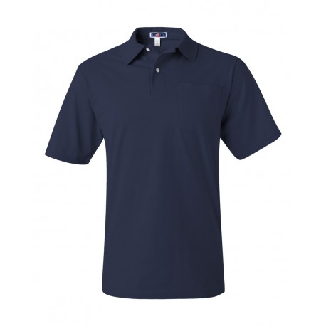 436MPR JERZEES 436MPR SpotShield 50/50 Polo with Pocket J. NAVY