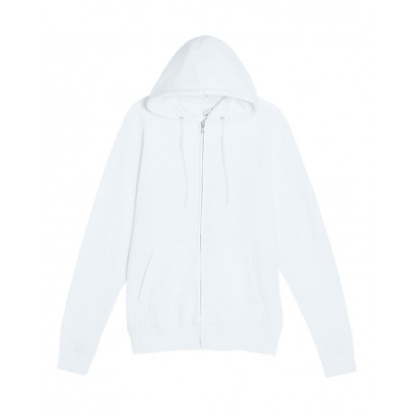 LS14003 Lane Seven LS14003 Premium Full-Zip Hooded Sweatshirt WHITE