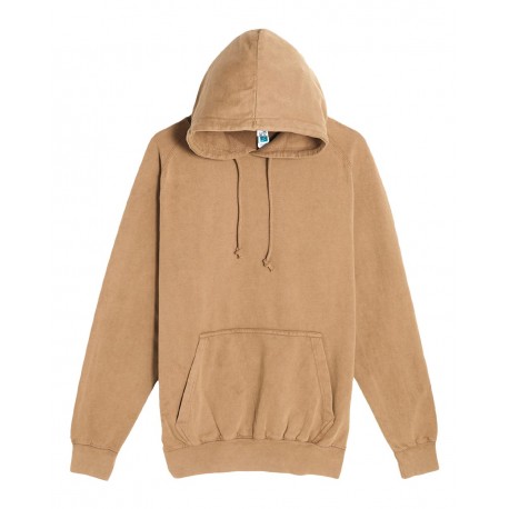 LST004 Lane Seven LST004 Vintage Raglan Hooded Sweatshirt VINTAGE CAMEL