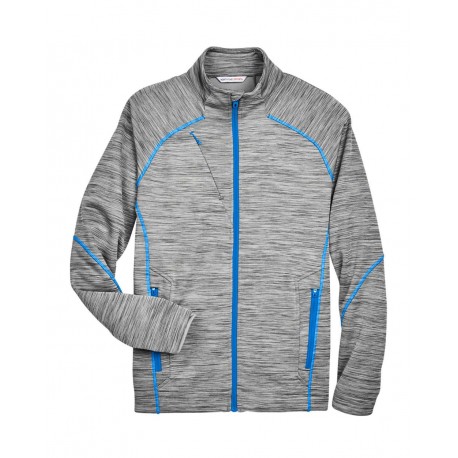 88697 North End 88697 Flux Melange Bonded Fleece Jacket Platinum/ Olympic Blue
