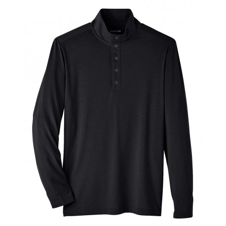 NE400 North End NE400 JAQ Snap-Up Stretch Performance Pullover BLACK
