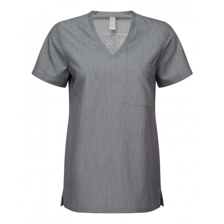 NN300 Onna NN300 Women's Limitless V-Neck Stretch Scrub Top Dynamo Grey