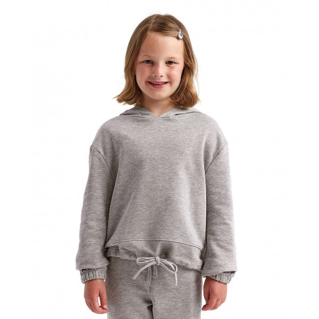 TD85B TriDri TD85B Youth Maria Hooded Sweatshirt HEATHER GREY
