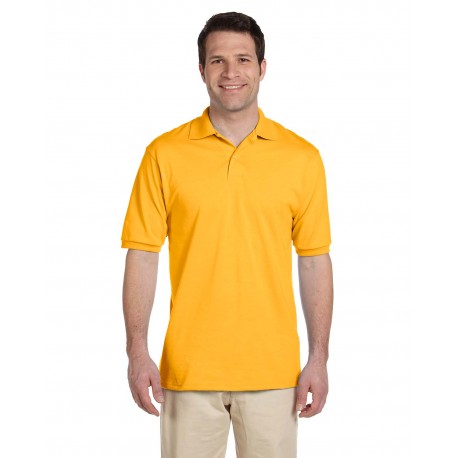 437 Jerzees 437 Adult Spotshield Jersey Polo GOLD