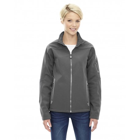 78060 North End 78060 Ladies' Three-Layer Fleece Bonded Soft Shell Technical Jacket GRAPHITE 156