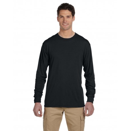 21ML Jerzees 21ML Adult Dri-Power Sport Long-Sleeve T-Shirt BLACK