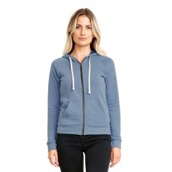 Next Level 9603 Ladies' Malibu Raglan Full-Zip Hooded Sweatshirt