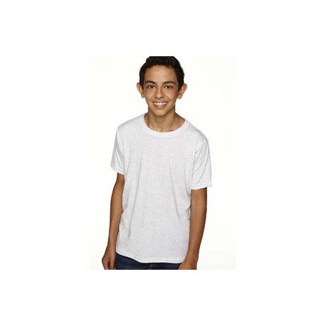N6310 Next Level Apparel N6310 Youth Triblend Crew HEATHER WHITE