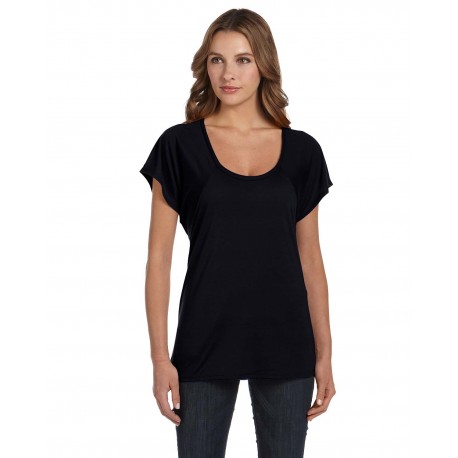 B8801 Bella + Canvas B8801 Ladies' Flowy Raglan T-Shirt BLACK