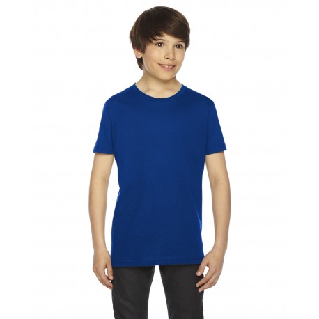 2201 American Apparel 2201 Youth Fine Jersey Usa Made Short-Sleeve T-Shirt LAPIS