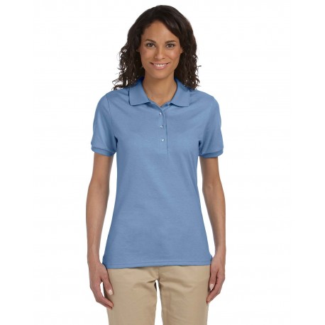 437W Jerzees 437W Ladies' Spotshield Jersey Polo LIGHT BLUE