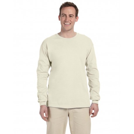 G240 Gildan G240 Adult Ultra Cotton Long-Sleeve T-Shirt NATURAL