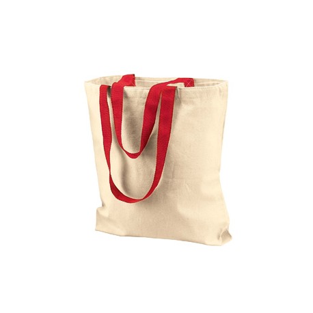 8868 Liberty Bags 8868 Marianne Cotton Canvas Tote NATURAL/RED