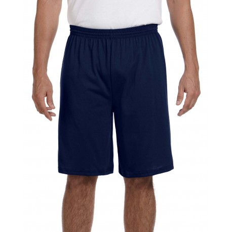 915 Augusta Sportswear 915 Adult Longer-Length Jersey Short NAVY