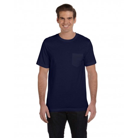 3021 Bella + Canvas 3021 Men's Jersey Short-Sleeve Pocket T-Shirt NAVY