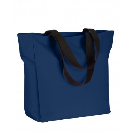 BE080 BAGedge BE080 Polyester Zip Tote NAVY