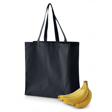 BE055 BAGedge BE055 6 Oz. Canvas Grocery Tote BLACK