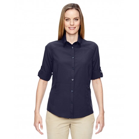 77047 North End 77047 Ladies' Excursion Concourse Performance Shirt NAVY 007