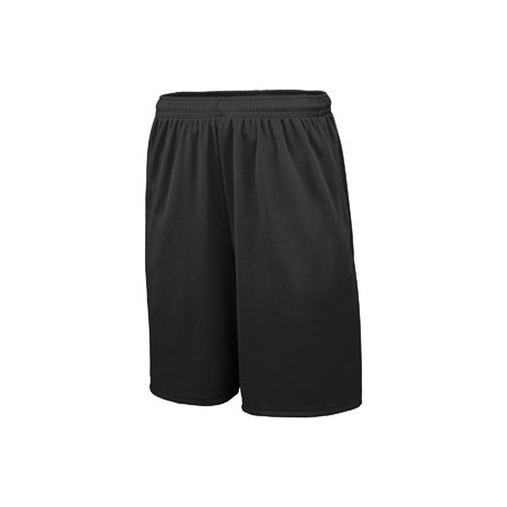 1429 Augusta Drop Ship 1429 Youth Training Short With Pockets BLACK