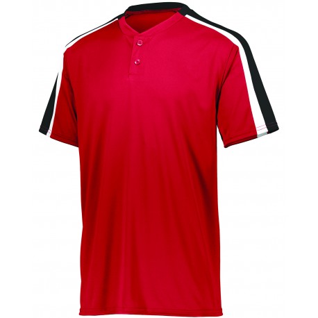 1558 Augusta Drop Ship 1558 Youth Power Plus Jersey 2.0 RED/BLACK/WHT