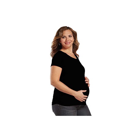 3509 LAT 3509 Ladies' Maternity Fine Jersey T-Shirt BLACK