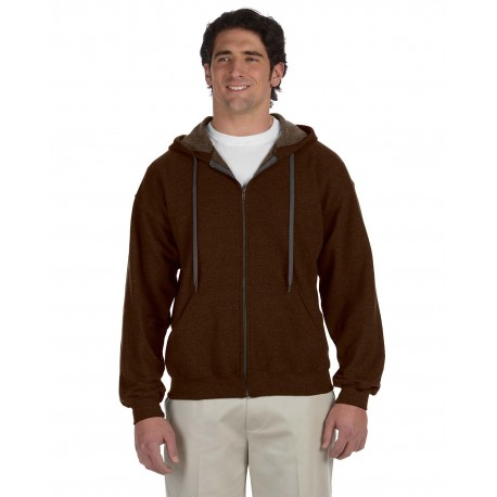 G187 Gildan G187 Adult Heavy Blend Vintage Full-Zip Hooded Sweatshirt RUSSET
