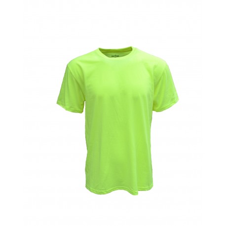 BS106 Bright Shield BS106 Adult Basic Tee SAFETY GREEN