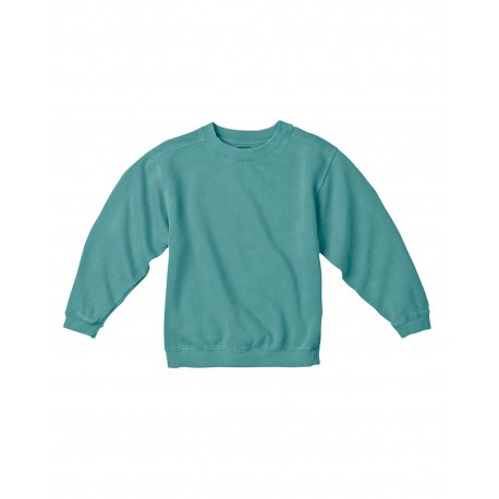 C9755 Comfort Colors C9755 Youth 10 Oz. Garment-Dyed Crew Sweatshirt SEAFOAM