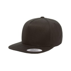 Yupoong Y6007 Adult 5-Panel Cotton Twill Snapback Cap