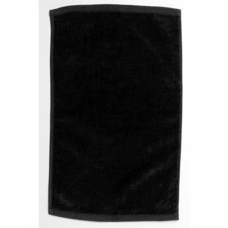 1118DE Pro Towels 1118DE Velour Fingertip Sport Towel BLACK