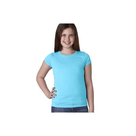N3710 Next Level N3710 Youth Girls Princess T-Shirt TAHITI BLUE