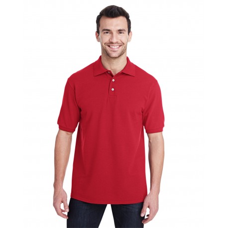 443MR Jerzees 443MR Adult Pique Polo TRUE RED
