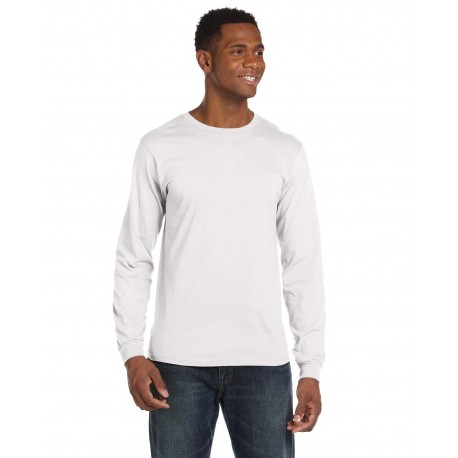 949 Anvil 949 Adult Lightweight Long-Sleeve T-Shirt WHITE