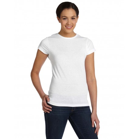 1610 Sublivie 1610 Ladies' Junior Fit Sublimation T-Shirt WHITE