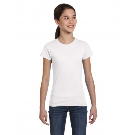 2616 LAT 2616 Girls Fine Jersey T-Shirt WHITE