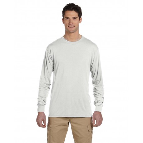 21ML Jerzees 21ML Adult Dri-Power Sport Long-Sleeve T-Shirt WHITE
