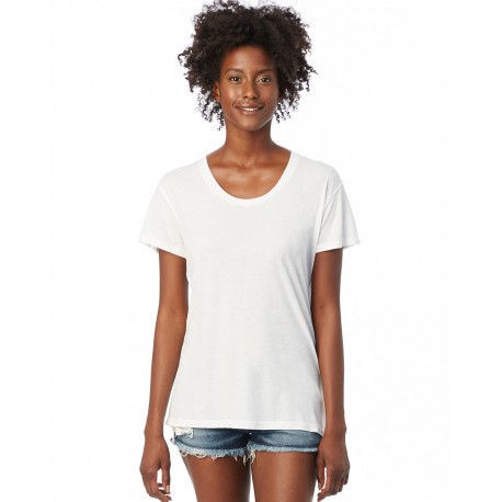 AA2620 Alternative AA2620 Ladies' Kimber Slinky Jersey T-Shirt WHITE
