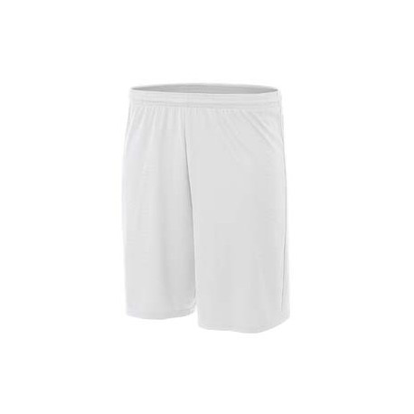 NB5281 A4 NB5281 Youth Cooling Performance Power Mesh Practice Short WHITE