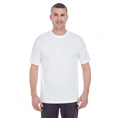 8620 UltraClub 8620 Men's Cool & Dry Basic Performance T-Shirt WHITE