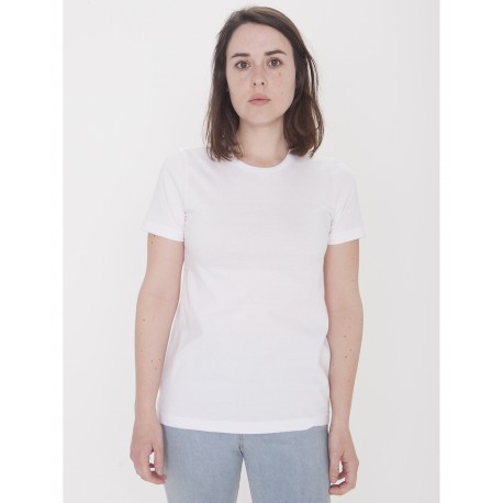 23215OW American Apparel 23215OW Ladies' Organic Fine Jersey Classic T-Shirt WHITE