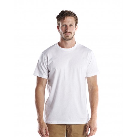 US200OR US Blanks US200OR Men's Short-Sleeve Organic Crewneck T-Shirt WHITE