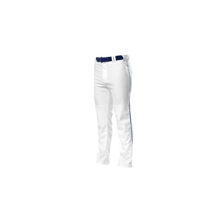 NB6162 A4 NB6162 Youth Pro Style Open Bottom Baggy Cut Baseball Pants WHITE/ROYAL