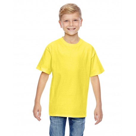 498Y Hanes 498Y Youth Perfect-T T-Shirt YELLOW